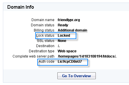 What do domain status codes mean?